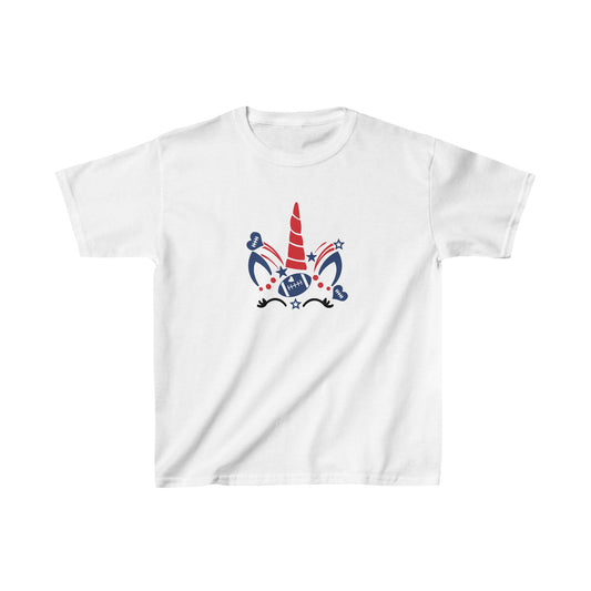 Kids Tee with Unicorn and Football Design