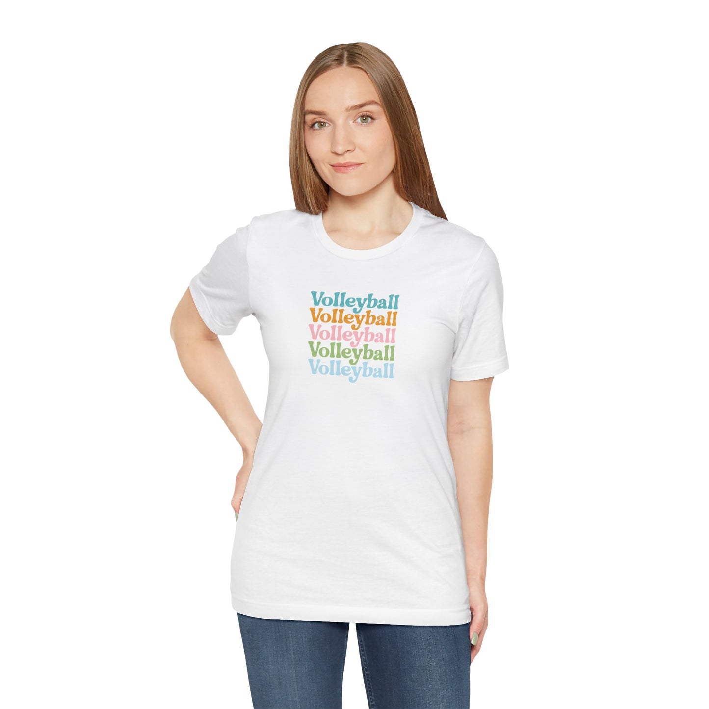 Colorful Volleyball Tee