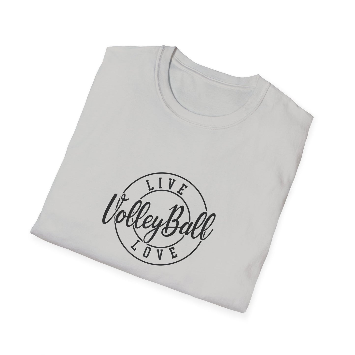 Live Volleyball Love Unisex Softstyle T-Shirt - Perfect for Sports Enthusiasts