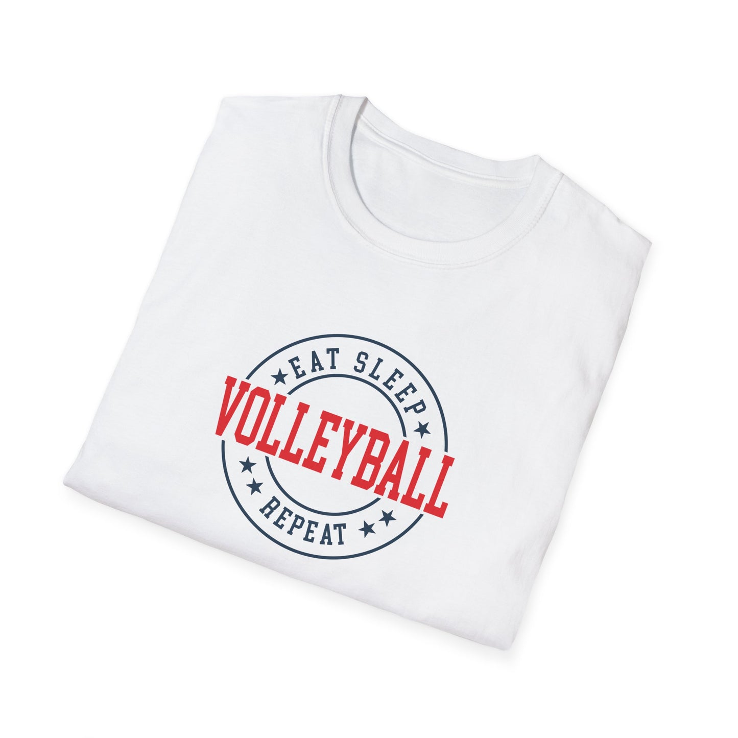 Eat Sleep Volleyball Repeat Unisex Softstyle T-Shirt