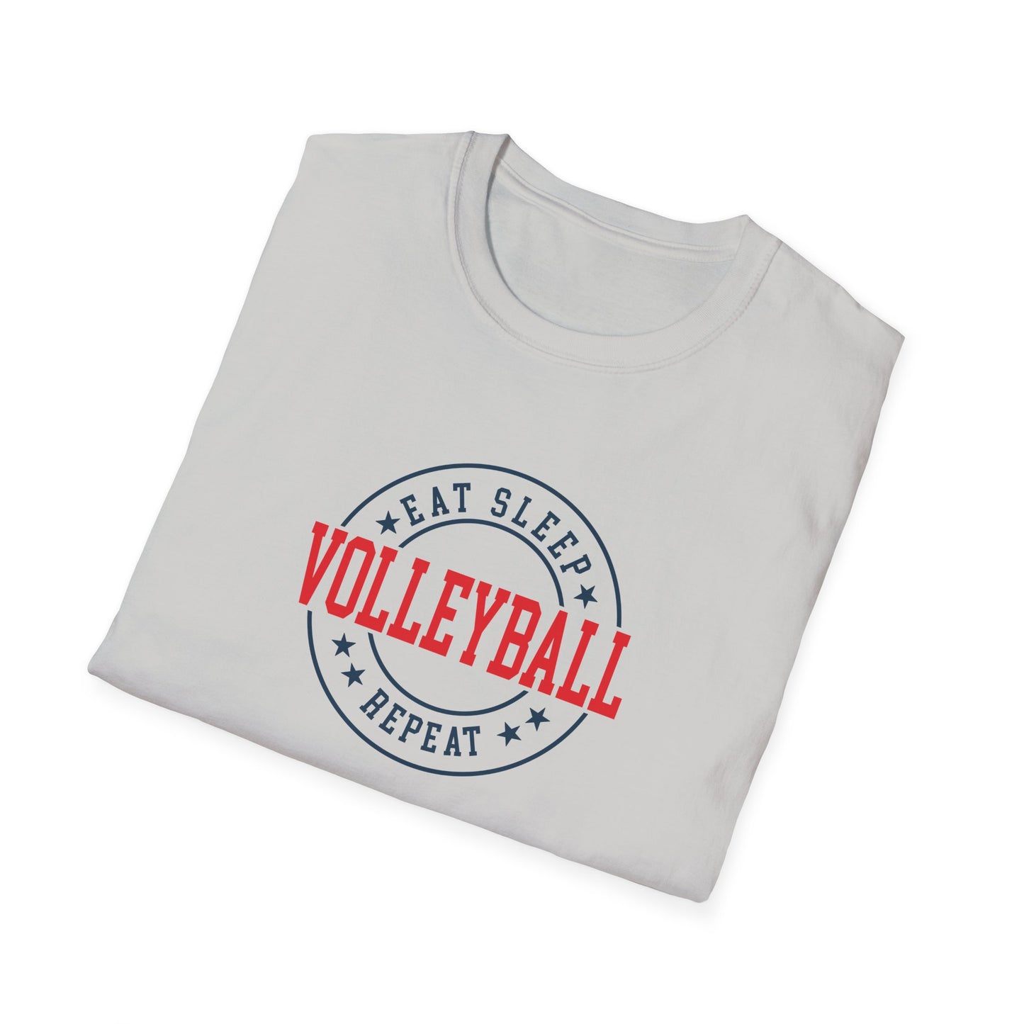 Eat Sleep Volleyball Repeat Unisex Softstyle T-Shirt