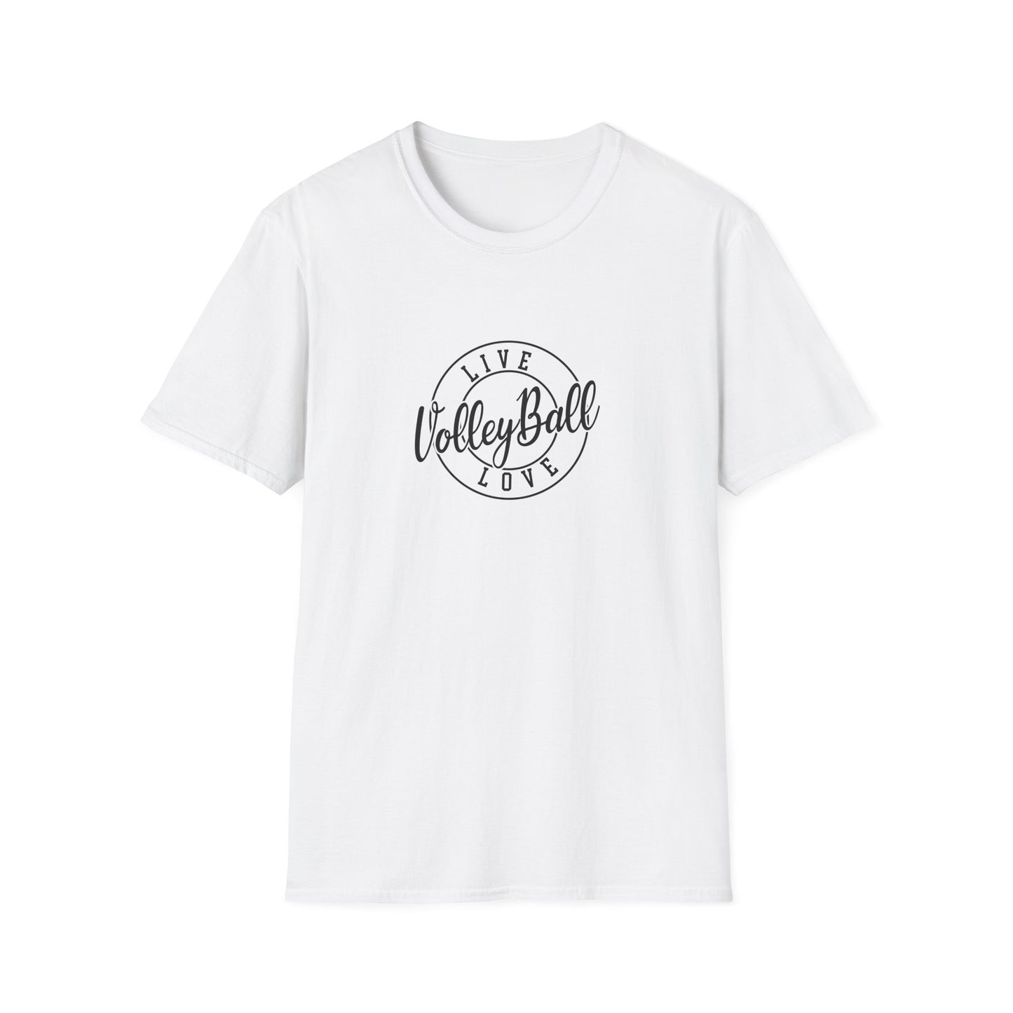 Live Volleyball Love Unisex Softstyle T-Shirt - Perfect for Sports Enthusiasts