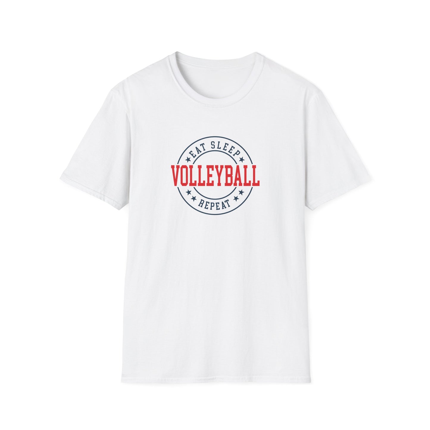 Eat Sleep Volleyball Repeat Unisex Softstyle T-Shirt