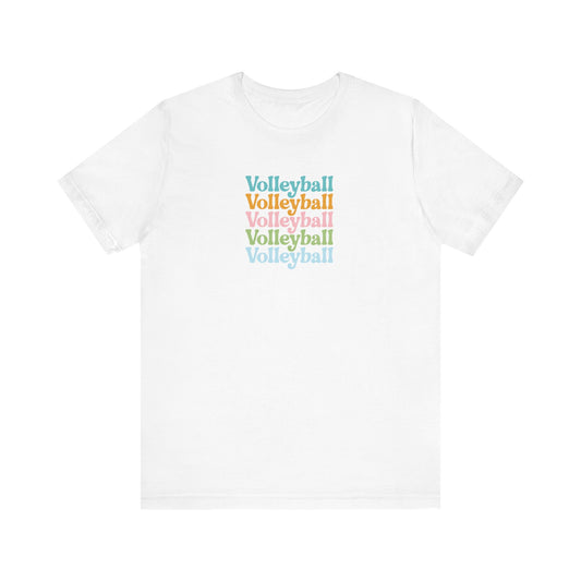 Colorful Volleyball Tee