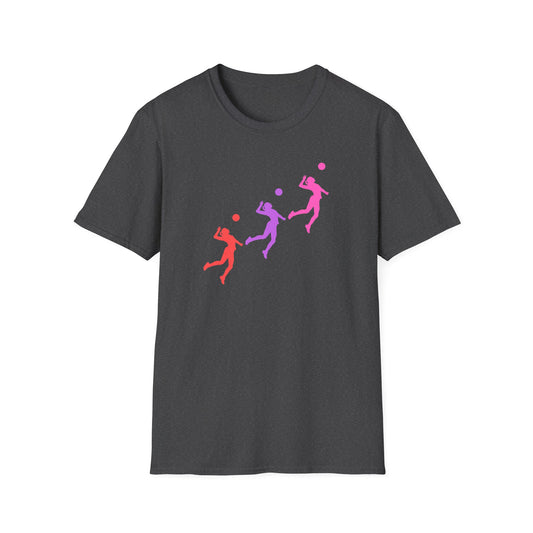 Female Volleyball Server Pinks T-Shirt